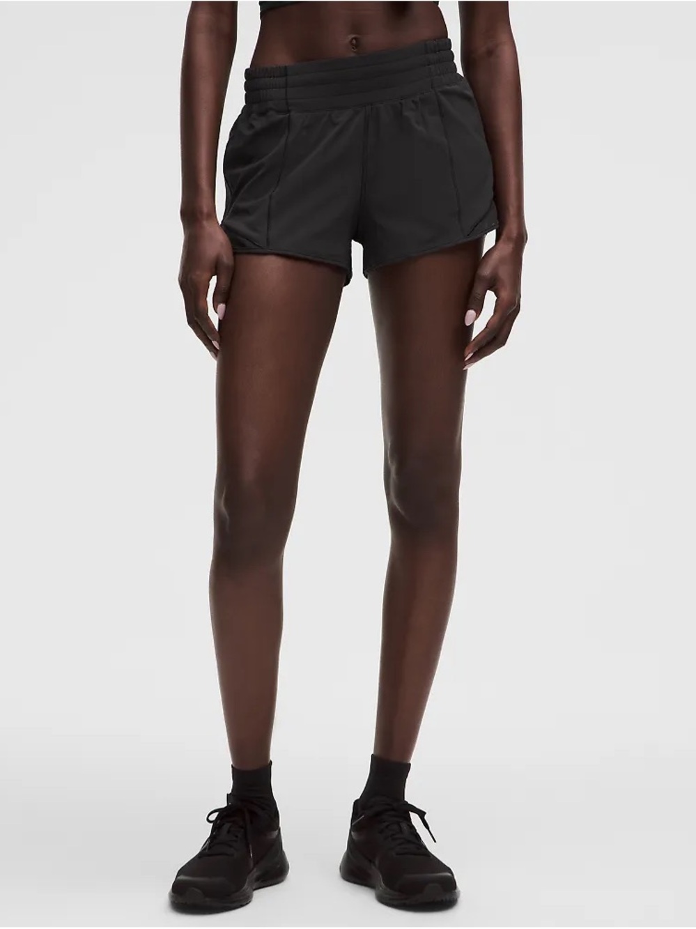 Lululemon Hotty Hot High Rise 2.5 Inch Inseam Shorts - Black